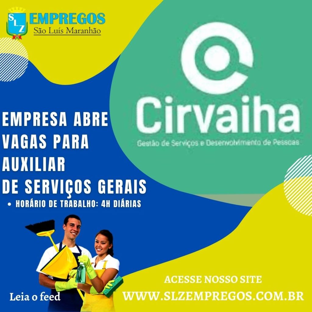 Servi Os Gerais Slz Empregos