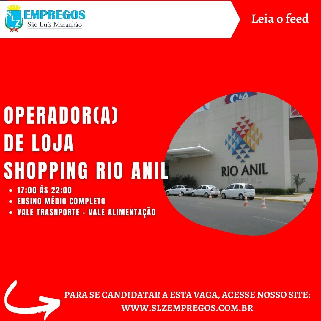 shopping rio sul vagas de emprego - V 11.20