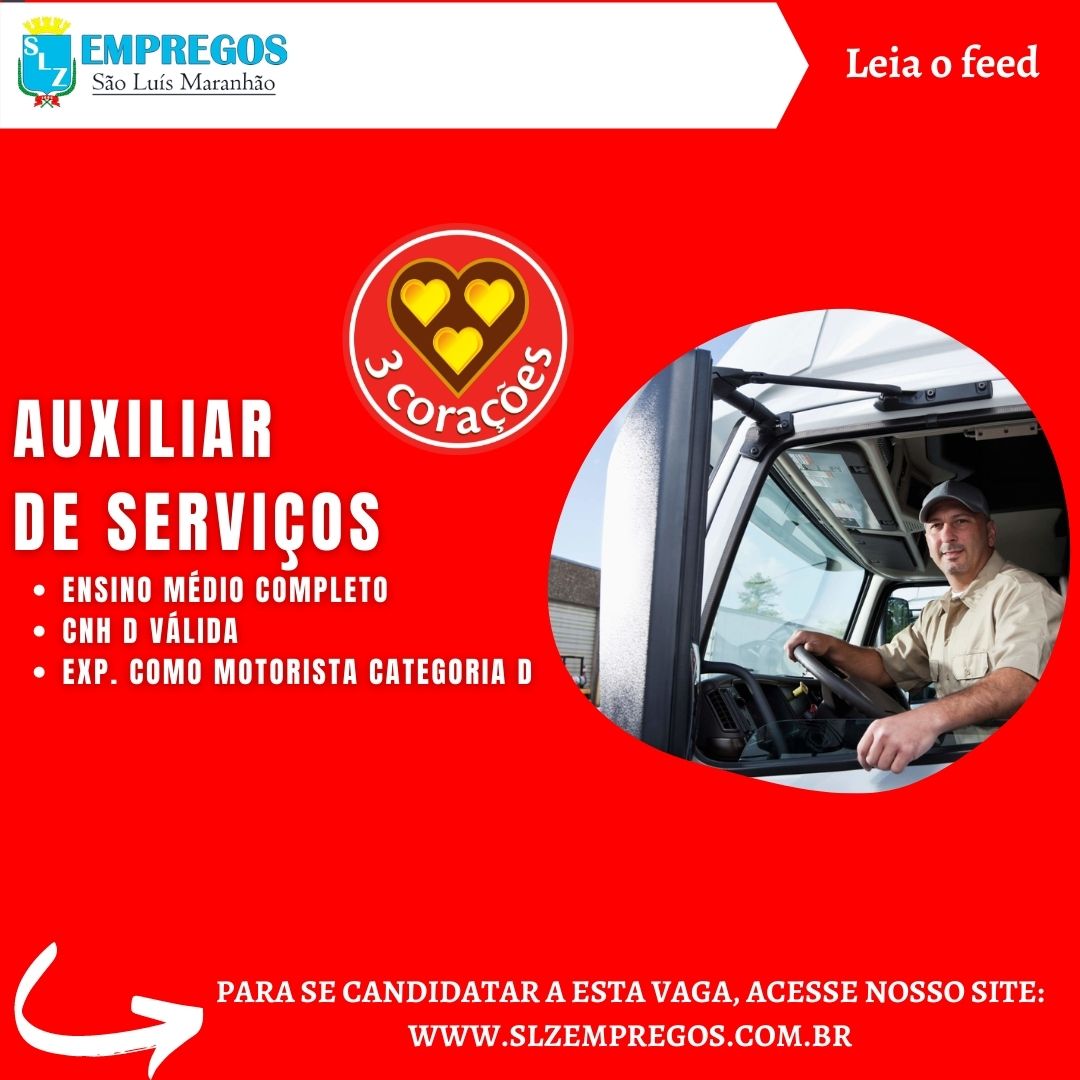 Auxiliar De ServiÇos Slz Empregos 0842